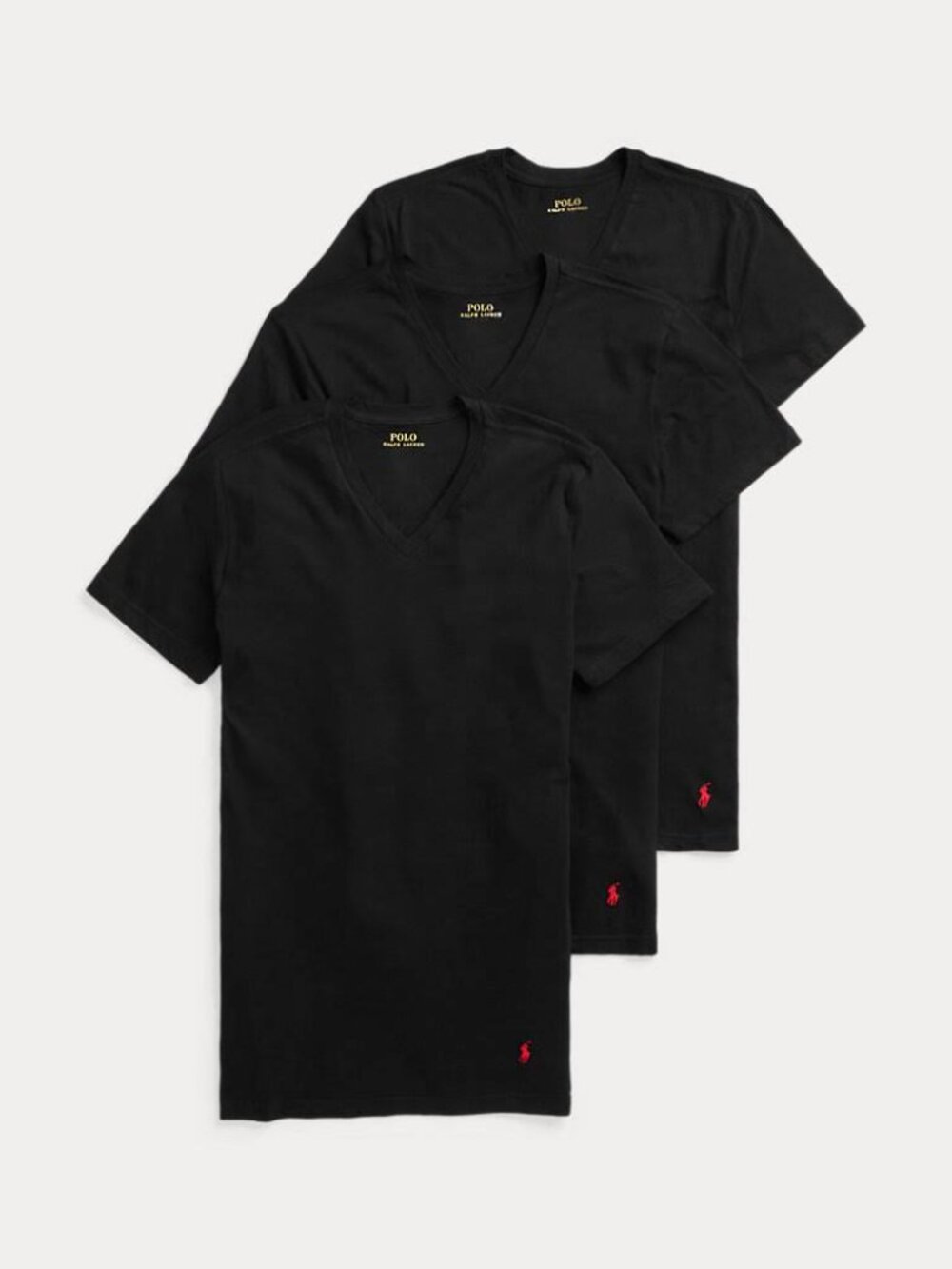 BRAND NEW 3 PACK RALPH Lauren Polo BLACK T SHIRTS SIZE XL